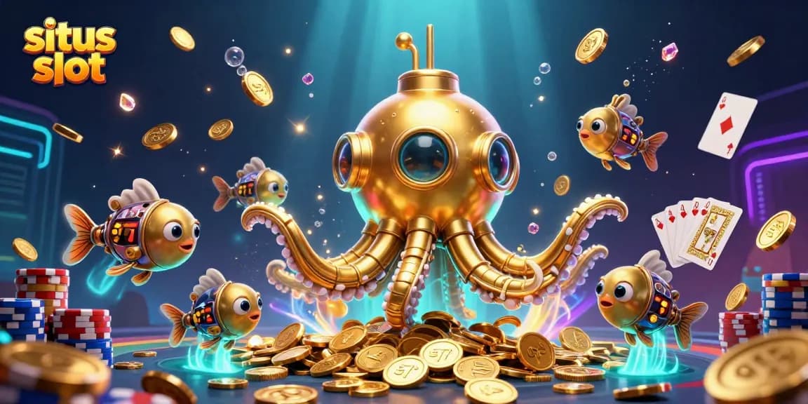 Experience thrilling victories at situs slot with vibrant characters and sparkling game elements.