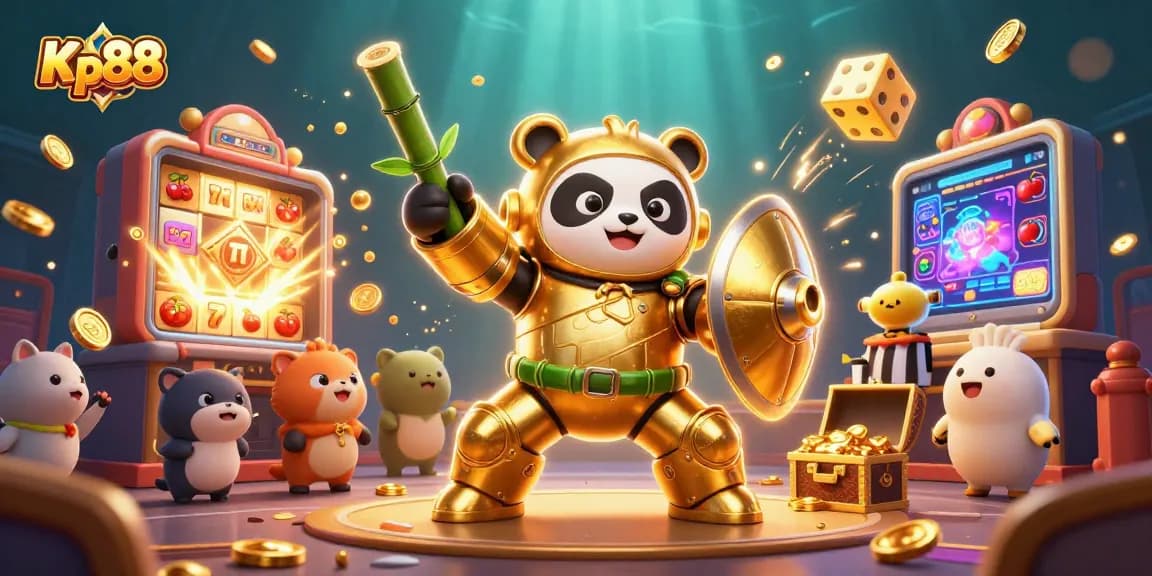 Kp88 players enjoy a vibrant casino scene with dynamic 3D characters and exciting game elements.