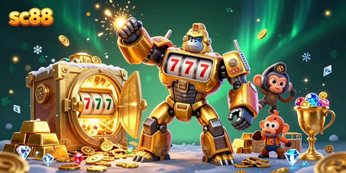 Experience thrilling wins at sc88 with a golden gorilla mech and explosive jackpots!