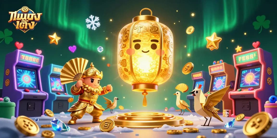 Bet on แทงบอลเต็ง with a vibrant 3D casino scene featuring dynamic characters and colorful gaming elements.