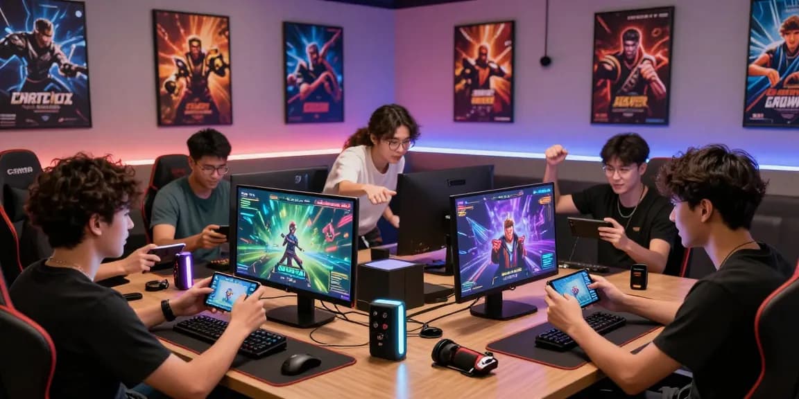 Dynamic gaming scene showcasing players engaged with the 3 Patti Blue app for immersive gameplay.