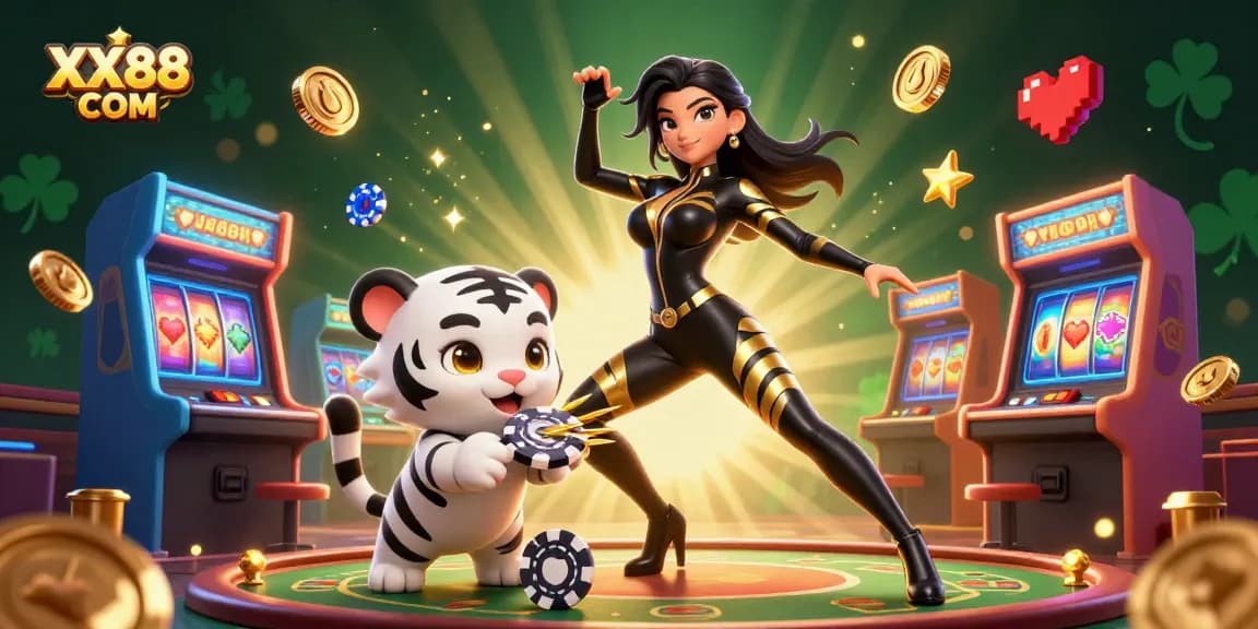 Experience the excitement at XX88 COM with dynamic gaming, showcasing a thrilling casino scene.