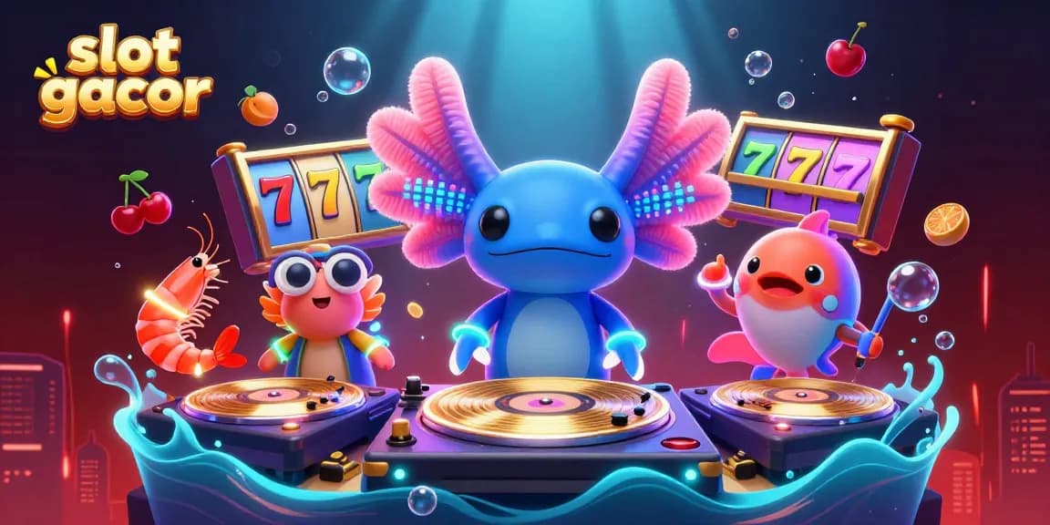Experience exciting slot gacor action with vibrant characters and rich casino elements.