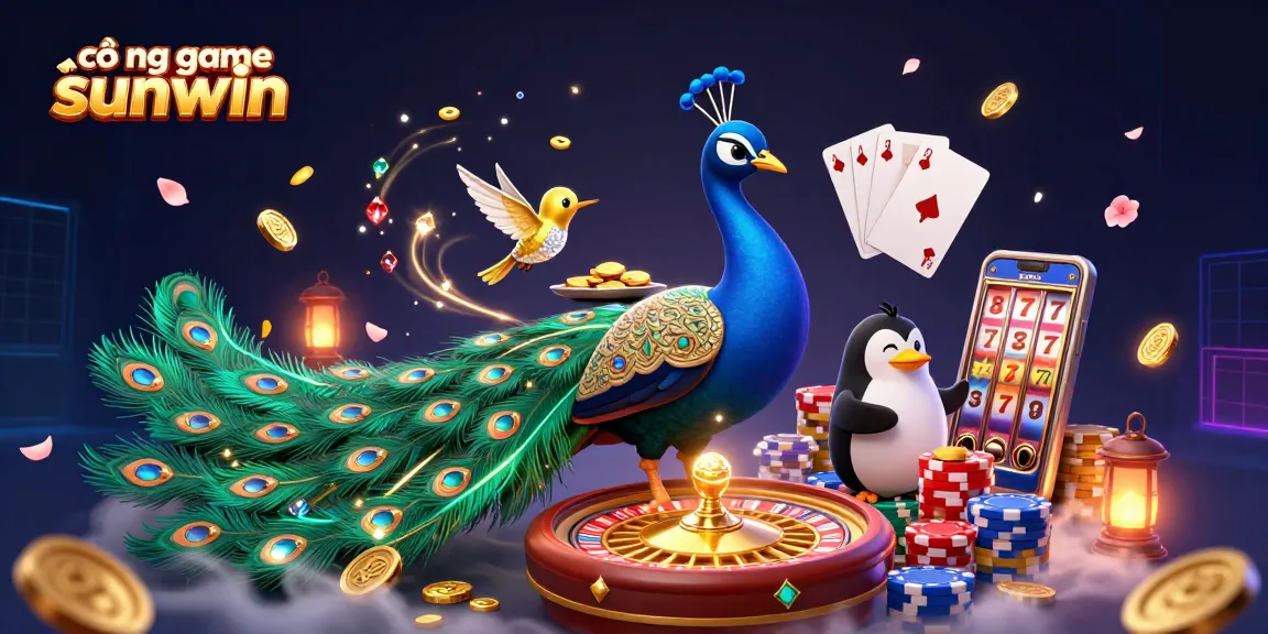 Experience the thrill at cổng game sunwin, where vibrant characters and sparkling game elements create a casino adventure.