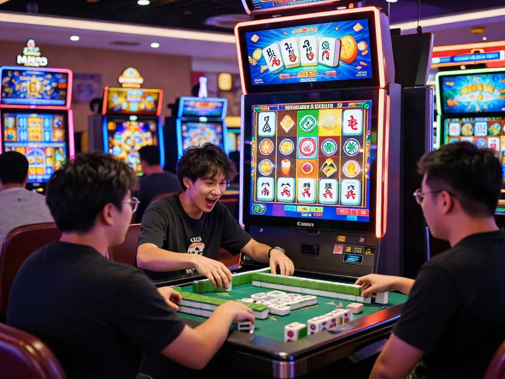 Pengalaman bermain mesin slot Mahjong Ways 2 di kasino dengan pemain bersemangat.