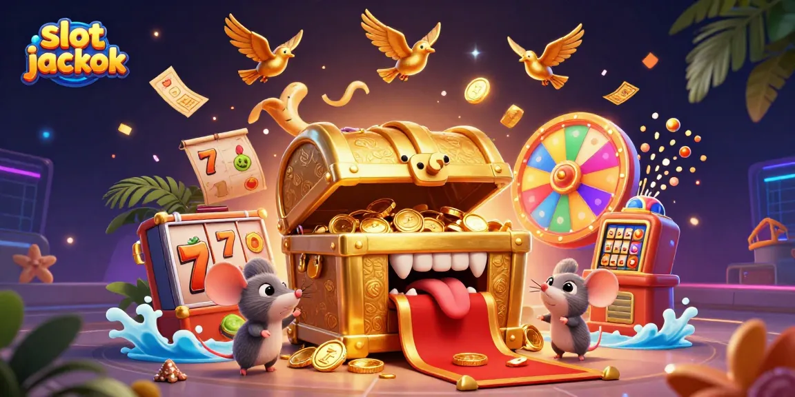 Menghadapi peluang slot jackpot dengan peti harta karun 3D yang menggoda, menghadirkan kesenangan judi