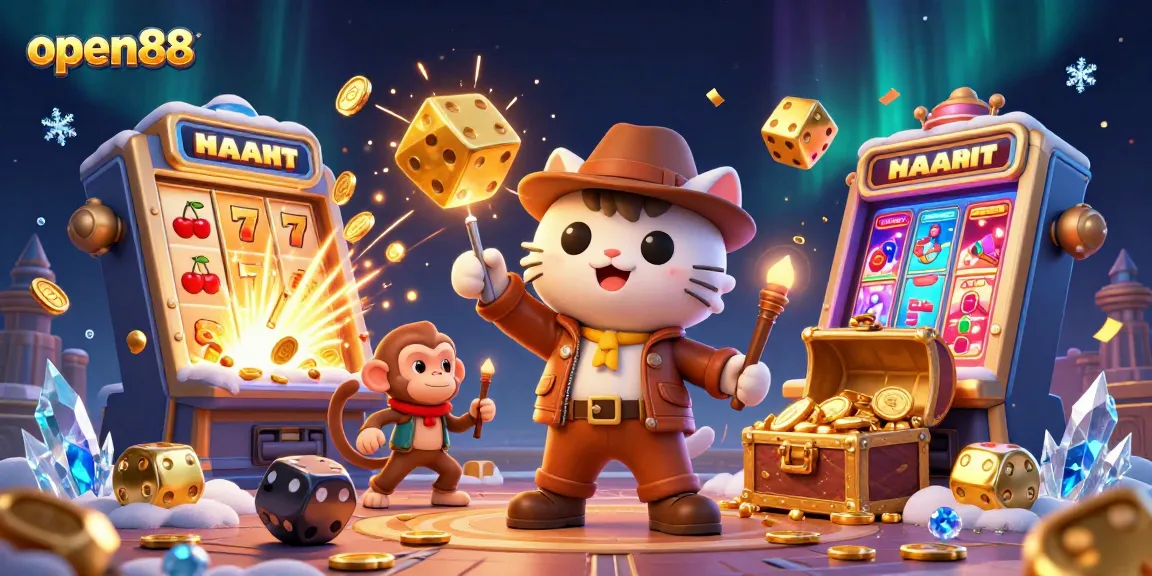 Join open88 for an exhilarating discovery of casino treasures with our animated characters.