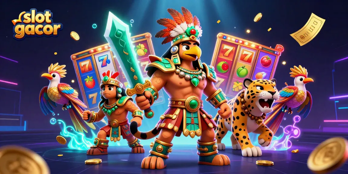 Menangkan permainan slot gacor dengan pengalaman bermain seru bersama karakter Aztec dalam ilustrasi 3D.