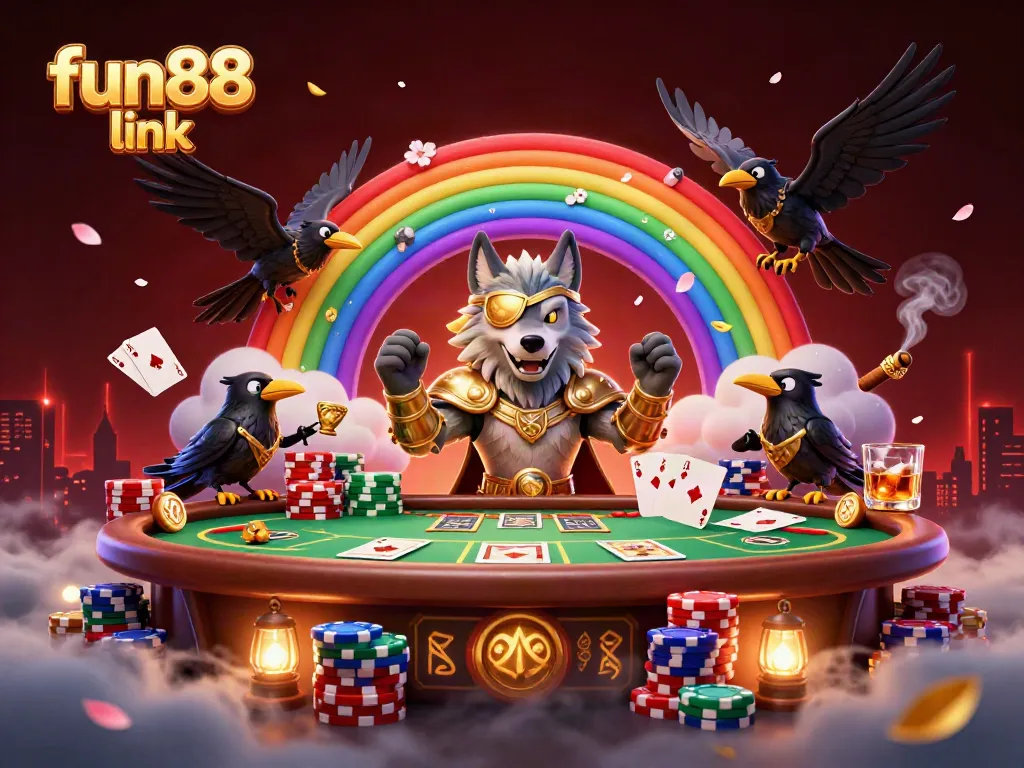 Experience the thrill of betting at fun88 link with captivating poker action and Norse mythology characters.