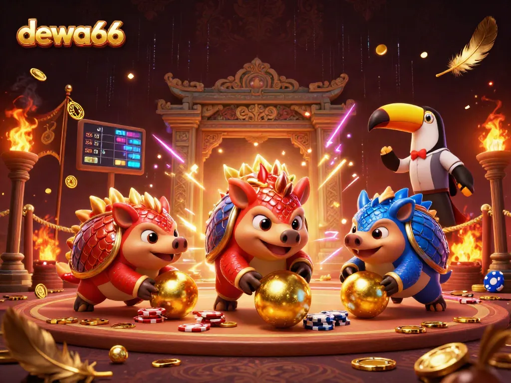Challenge opponents with dewa66 and enjoy thrilling casino action in a colorful 3D arena.