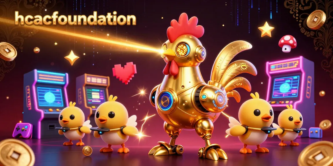 Hcacfoundation showcases engaging electronic gaming action with a vibrant casino-themed illustration