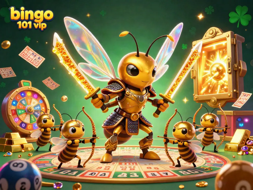 Gambar promosi bingo 101 vip menampilkan permainan dengan karakter bersejarah dan elemen bingo yang megah.