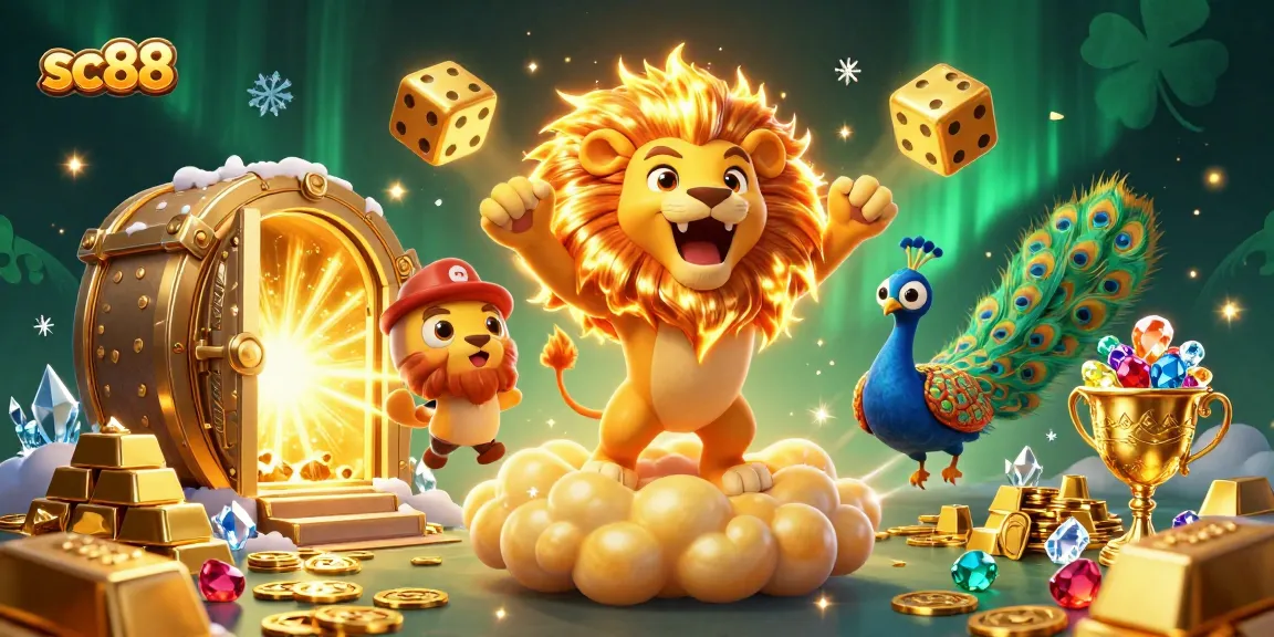 Engage with sc88 casino thrills in a vibrant scene of gambling success and treasures.