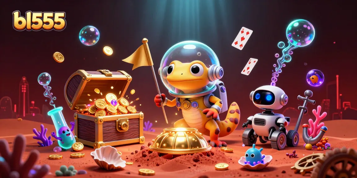 Join the fun at bl555, where a Martian gecko discovers a treasure-filled casino on Mars!