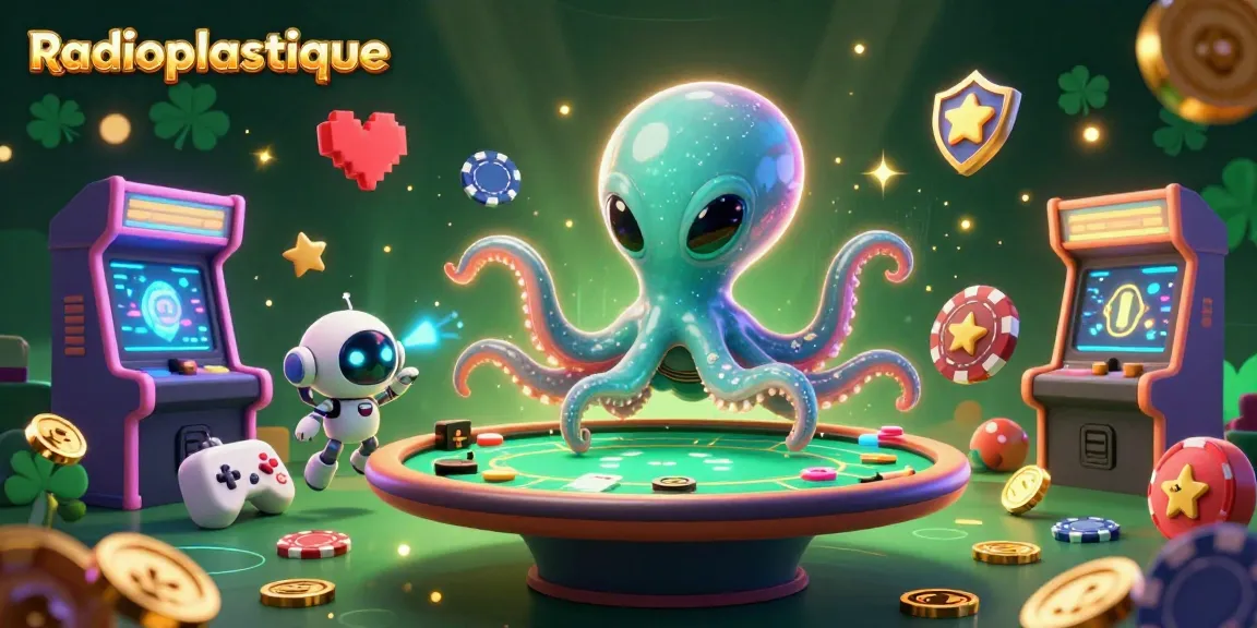 Radioplastique menghadirkan ketegangan bermain di kasino dengan gurita alien dan robot ceria.