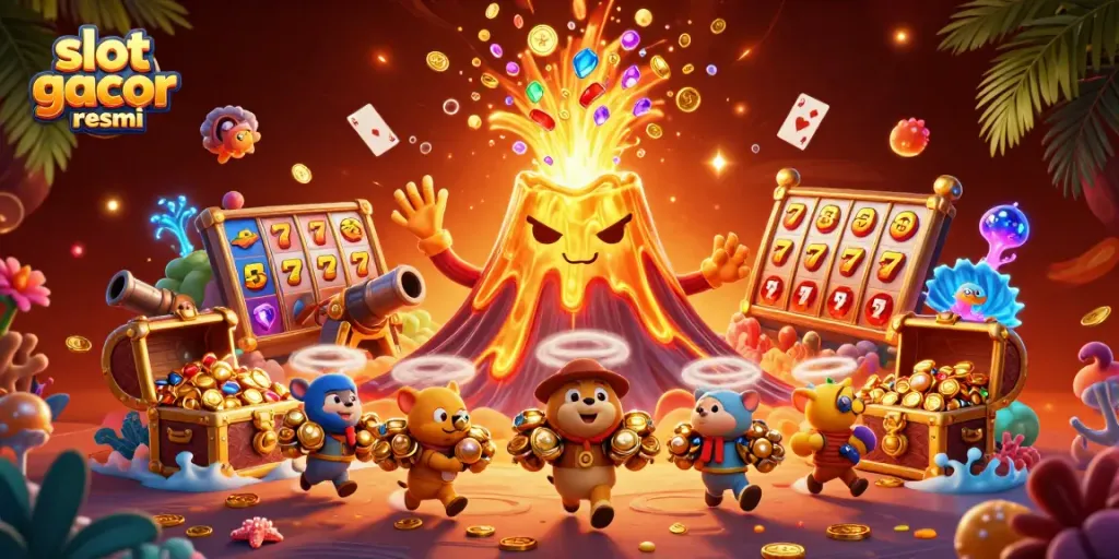 Activate winning strategies with slot gacor resmi while enjoying an energetic casino scene filled with treasures.