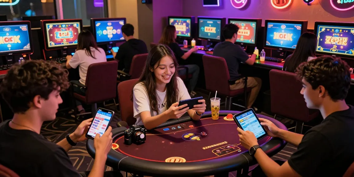 Engaged players enjoying games on the JaiClub platform, showcasing excitement and community.