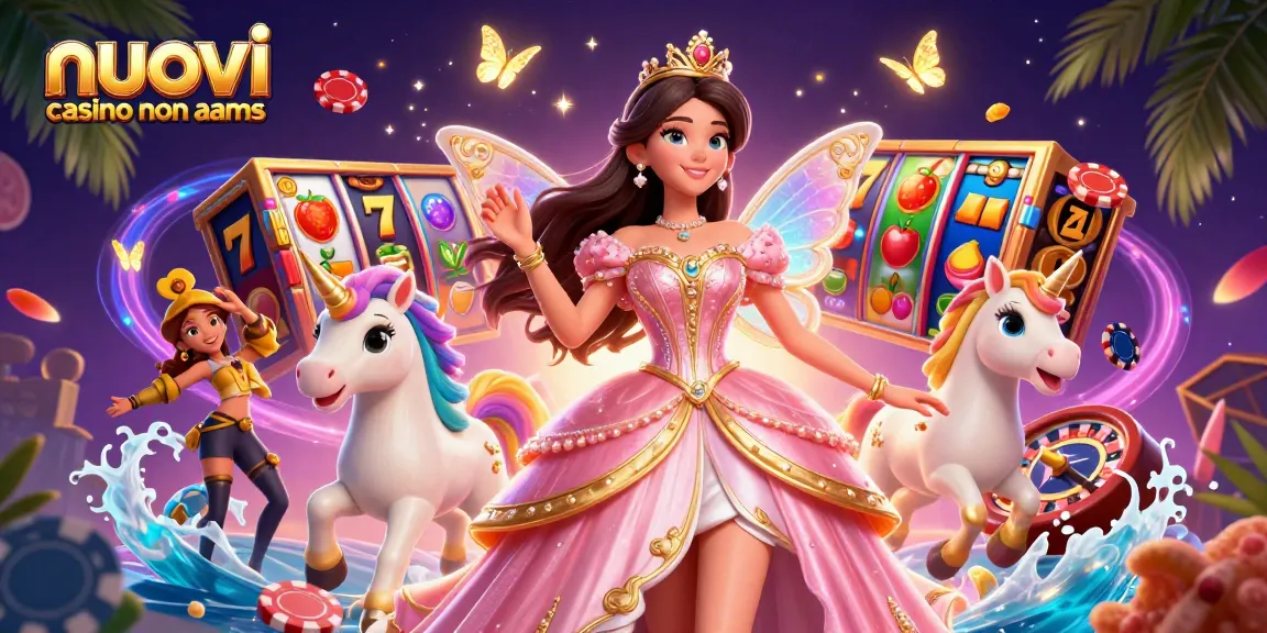 Gira per vincere nei nuovi casino non AAMS, con rulli delle slot vivaci e personaggi divertenti.