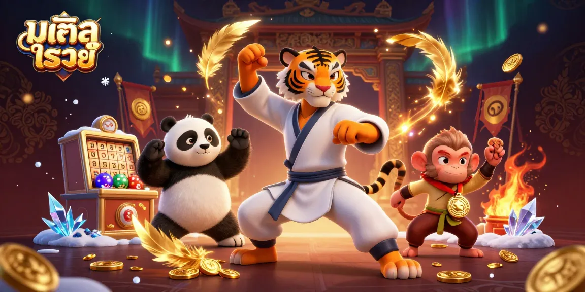 Experience the thrill of the มูเตลู หวย lottery with vibrant characters and dynamic elements in this captivating illustration.