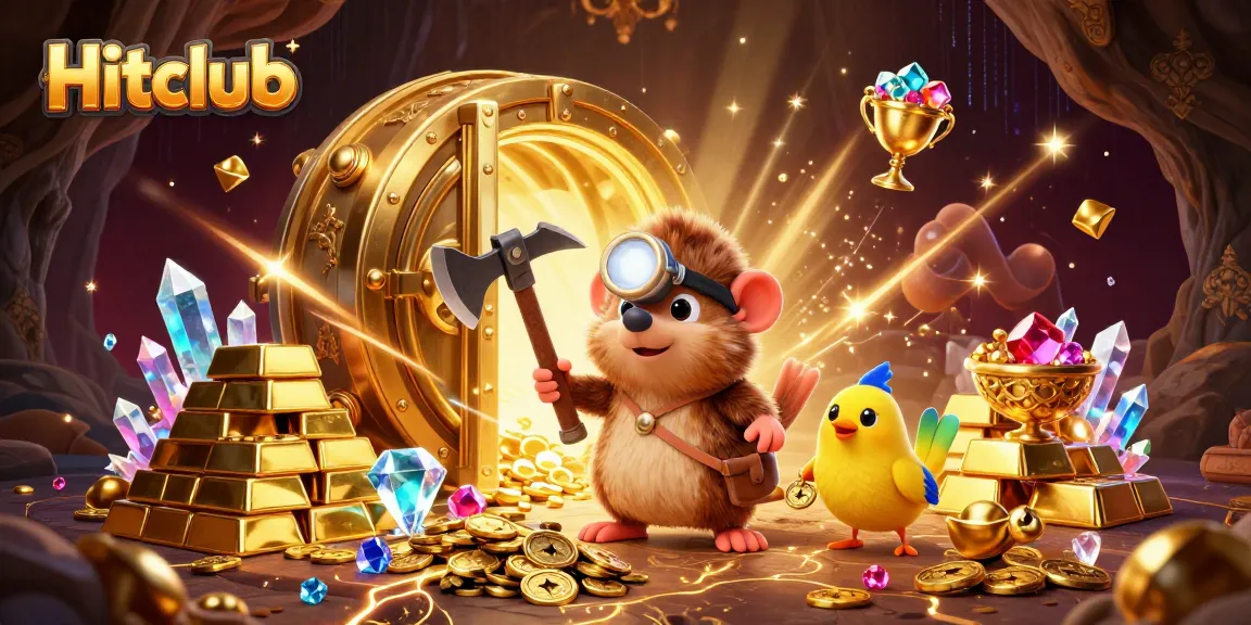 Hitclub invites players to experience thrilling mining adventures filled with golden treasures and gem riches.