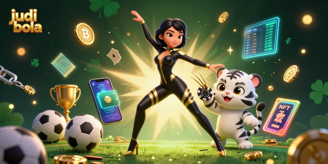 Experience judi bola action with a dynamic scene featuring sports betting elements and vibrant characters.