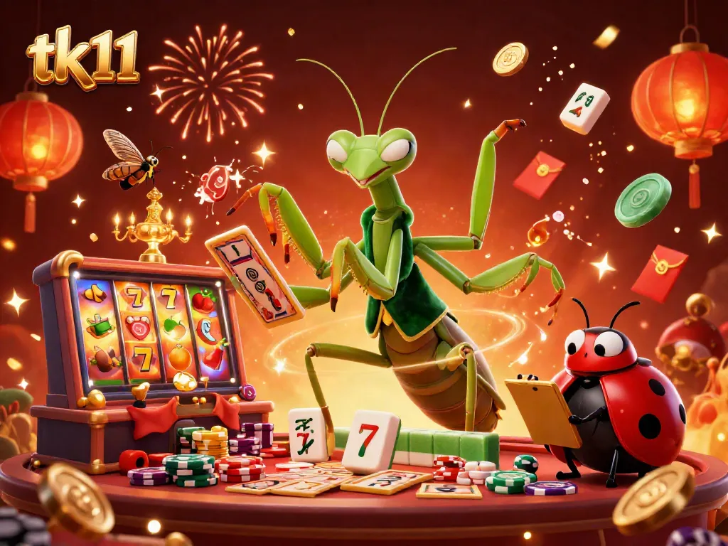 Engage in the excitement of tk 11 casino slots with vibrant characters and dynamic elements.
