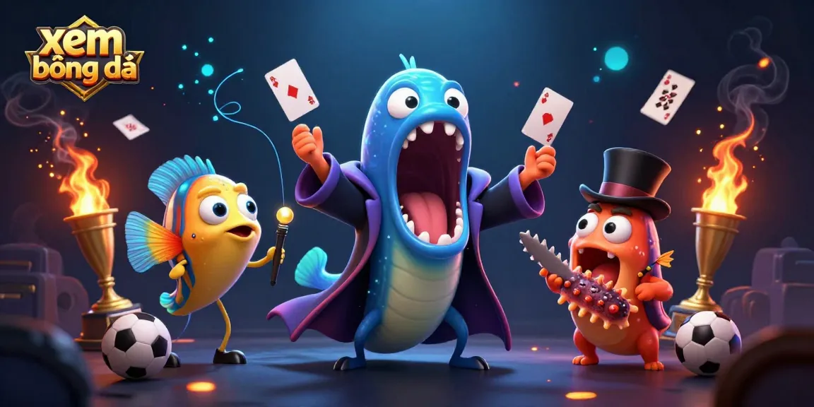 Xem bóng đá and sports betting in action with vibrant characters and dynamic game elements.