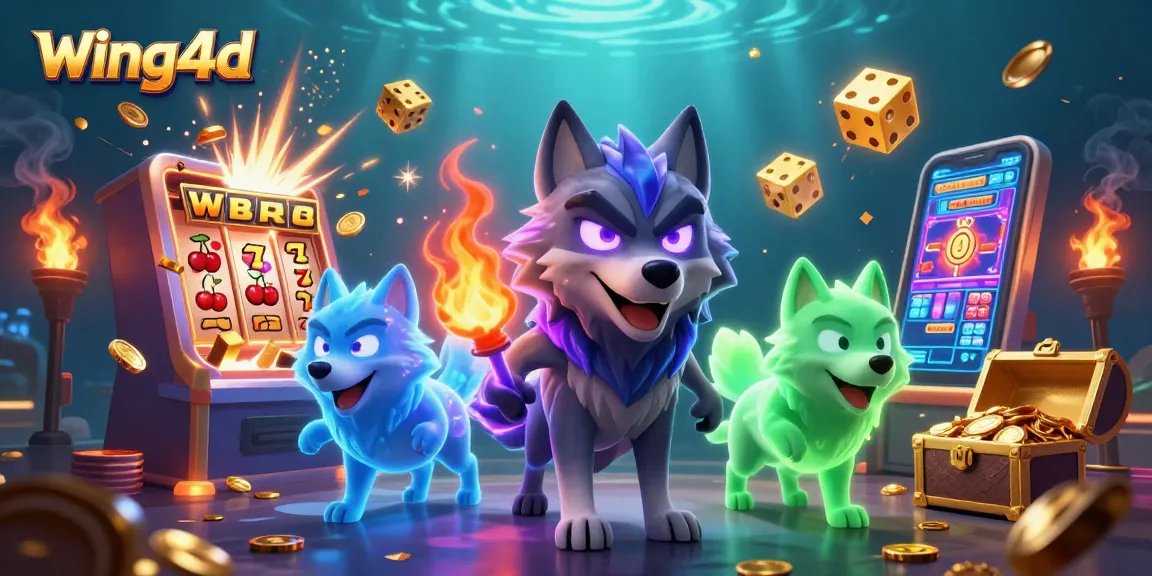 Experience the thrill of winning with wing4d's interactive casino adventure featuring vibrant 3D wolves and dynamic games.