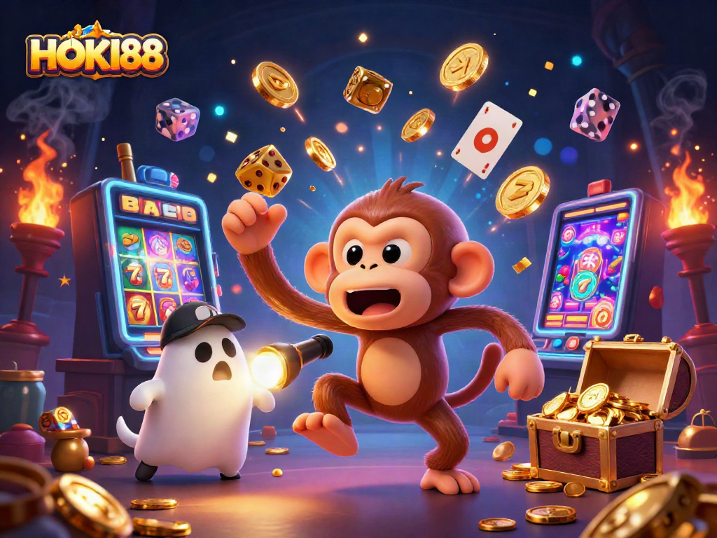 Experience the thrill of HOKI88 at an engaging haunted casino with dynamic characters and action!
