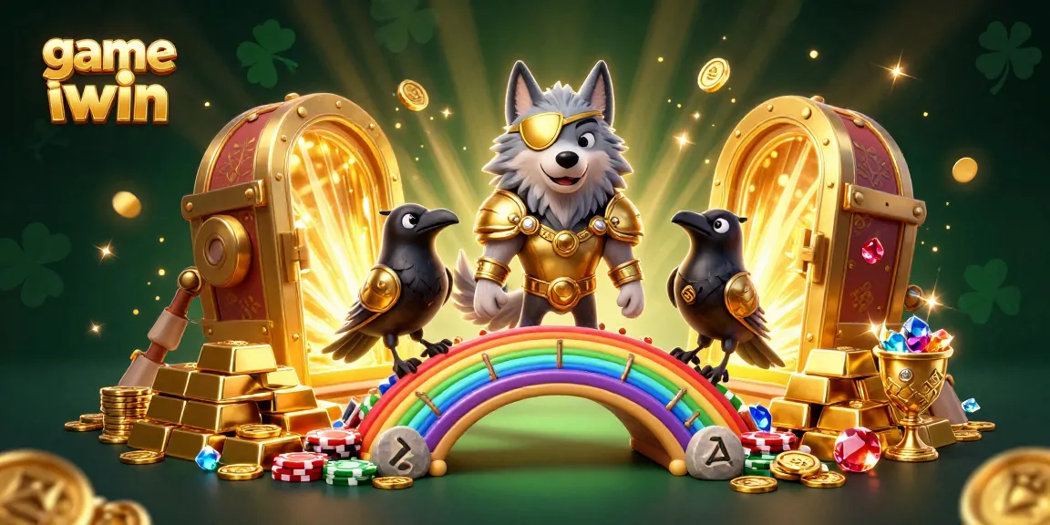Experience the thrill of game iwin through an epic scene of gold and Norse mythology.