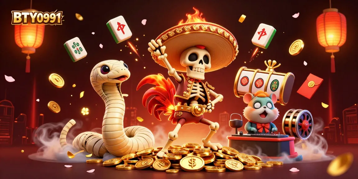 Engage with BTY0991's vibrant casino scene showcasing unique characters and immersive gambling elements.